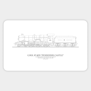 G.W.R. 4079 Pendennis Castle Sticker